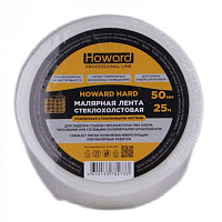 Стеклохолстовая лента HOWARD 50мм*25м с армирующими нитями (усиленная холстянка)