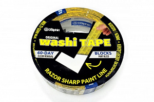 300-1-01 Washi Маляр. лента 25мм х 50м Blue Dolphin  (36шт/уп)